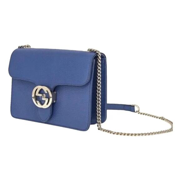 Gucci Blue interlocking Leather crossbody/Shoulder Bag - Picture 8 of 8